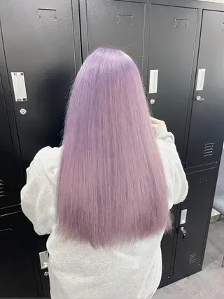 セミロング カラー 韓国ヘア🖤/透明感 shihoのヘアスタイル