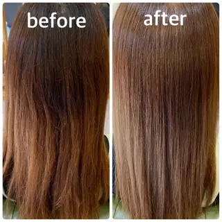 セミロング カラー エイト ウメダのヘアスタイル