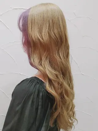 ロング カラー 髪質改善＆白髪ぼかし カラー♡店長みやけ♡のヘアスタイル