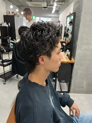 ショート パーマ メンズ特化/パーマ /フェード/洋輔のヘアスタイル