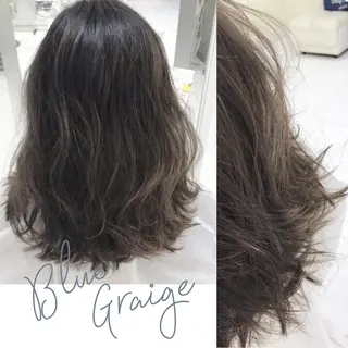 ミディアム カラー 岡田詩織 MODE Ks松原店のヘアスタイル