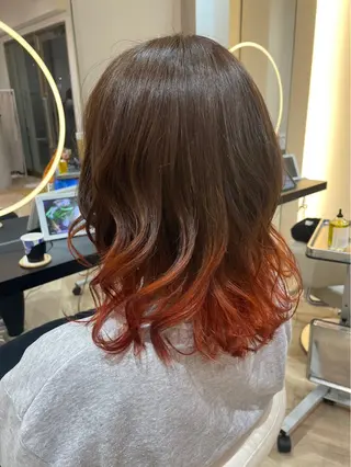 ミディアム カラー 艶髪/似合わせカラー ️🫧りの️🫧のヘアスタイル