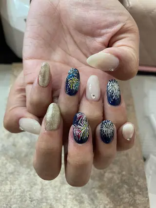 セミロング ネイル Parfum パルファンのネイルデザイン