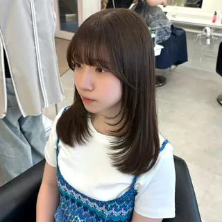 セミロング カラー ParveMix‎‎ ‎🤍加藤理沙のヘアスタイル