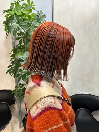 ミディアム カラー 新宿/美髪矯正 髪質改善/韓国風山本のヘアスタイル