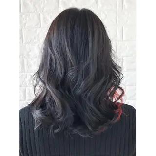 ミディアム カラー KIZU 髪質改善 オカルト怪談のヘアスタイル