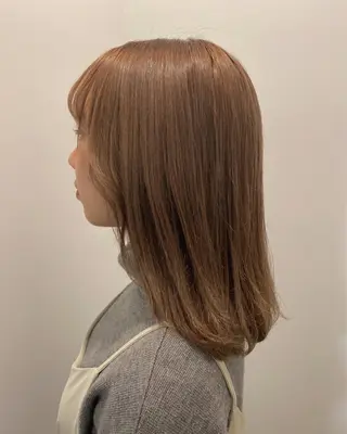 ミディアム aoi ♡グレージュ ・ベージュカラーのヘアスタイル