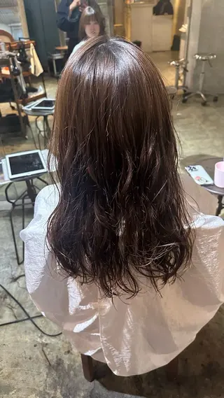 セミロング パーマ Scintiller鹿児島中央駅店所属・カットモデル募集中 🎀白石莉菜🎀のヘアスタイル
