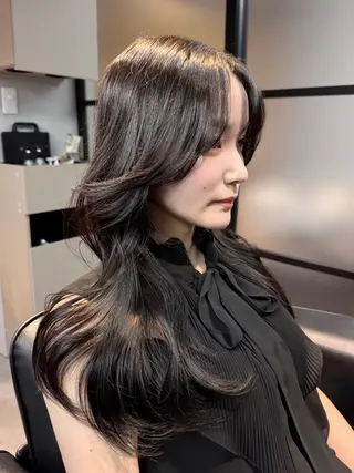 ロング カラー rin 縮毛矯正/ 髪質改善のヘアスタイル