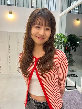 ロング パーマ 纐纈 大和のヘアスタイル