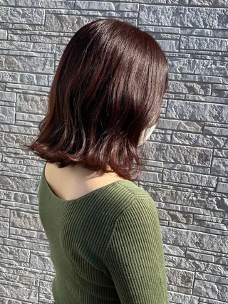 ミディアム カラー ✴︎ヒラガカナ✴︎ ECLAT HAIRのヘアスタイル
