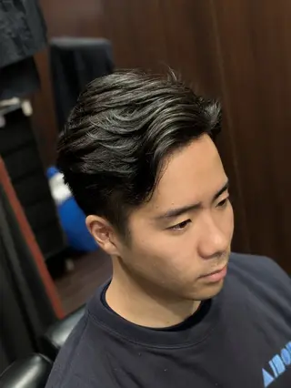 ショート メンズ パーマ ヒロ銀座青山店所属・森本 ミクのヘアスタイル