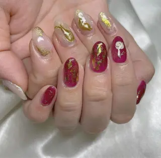 ネイル ミルフィーユ /Tomoeのネイルデザイン