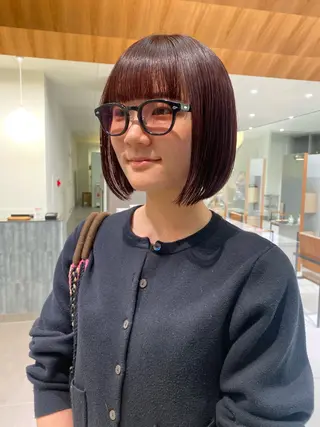 ミディアム 🎀透明感× 暖色カラーつな🎀のヘアスタイル