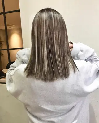 ミディアム カラー 美髪/ハイライト 指名No.1KAIのヘアスタイル