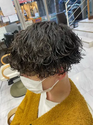 パーマ メンズ 🌴パーマオタク🌴 長谷川 諒佑🌈のヘアスタイル