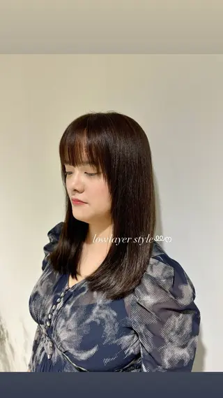 ロング かどたはるな レイヤー/パーマのヘアスタイル