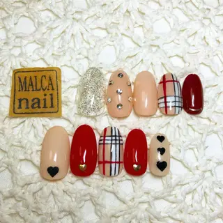 セミロング カラー パーマ ヘアアレンジ ネイル マツエク・マツパ MALCAnail(マルカネイル)所属・荒木 莉奈のネイルデザイン