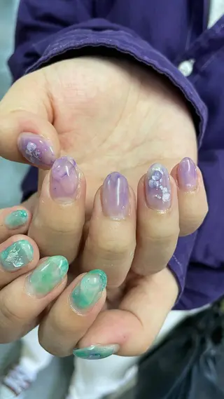 ネイル ゆびノさき茨木店 ニュアンス/アートのネイルデザイン