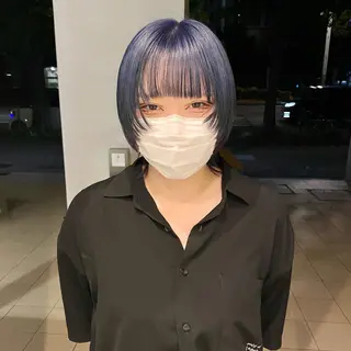 ミディアム カラー DEAN所属・KEIGO/パーマ ハイトーン/DEANのヘアスタイル