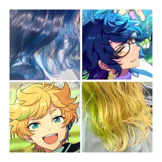 ミディアム カラー GARU-ガル-所属・TSUNO🦖 派手髪/オタク美容師のヘアスタイル