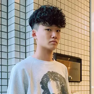 ショート パーマ メンズ 栄/矢場町 三井太朗のヘアスタイル