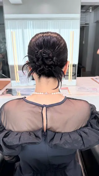 ミディアム ヘアアレンジ 🍒透明感カラー/ レイヤー🍒くるみのヘアスタイル