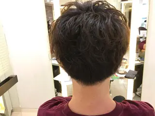 ショート カラー パーマ メンズ 似合わせ/代表 髪質改善/山田将大のヘアスタイル