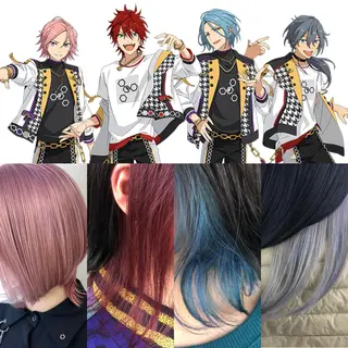 ショート カラー ヘアアレンジ ウルフカット 渋谷の人のヘアスタイル