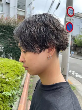 ショート パーマ メンズ メンズパーマ特化/ KAORU/店長のヘアスタイル