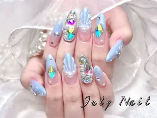 カラー July Nail 新横浜駅のネイルデザイン