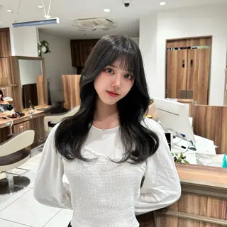 ロング カラー 🩷渋谷/韓国レイヤ ー/透明感/Sayaのヘアスタイル