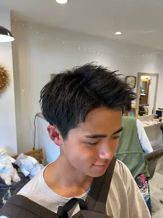 ショート メンズ Lamp所属・🌀メンズパーマ🌀 🐏丸山祐宇🐏のヘアスタイル