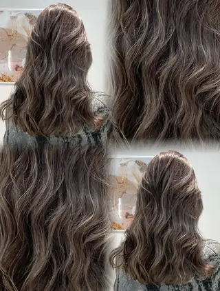 ロング カラー ⚜️上品ハイライト ／表参道⚜️✨のヘアスタイル