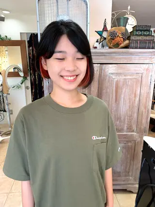 ミディアム カラー nishimura makotoのヘアスタイル