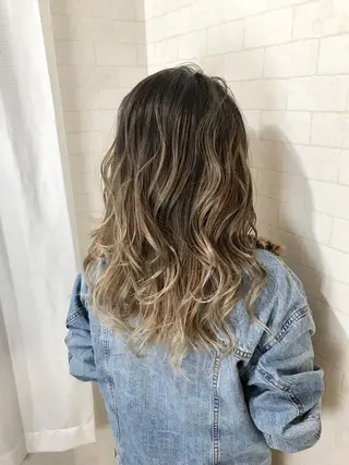 ロング カラー 神野 雅樹のヘアスタイル