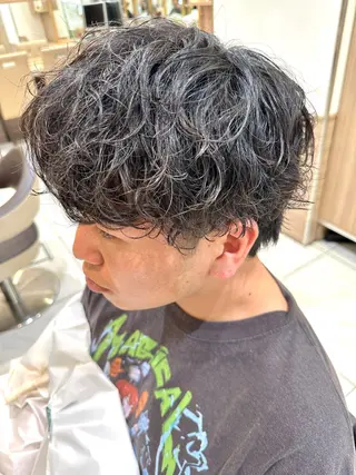 パーマ メンズ 関口 舜大のヘアスタイル