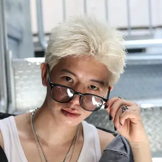 ショート カラー パーマ メンズ メンズ特化 😎キョウヘイ😎のヘアスタイル