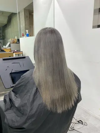 ロング Welring hair salon所属・Runa/大人 かわいいハイトーンのヘアスタイル