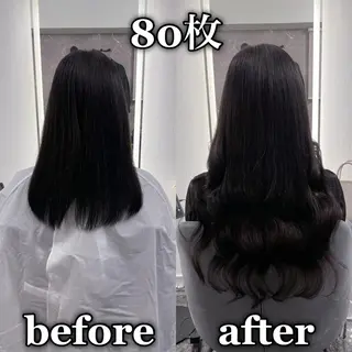 ロング KOSEI シールエクステのヘアスタイル