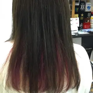 セミロング カラー embrace エンブレイスのヘアスタイル