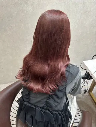 セミロング カラー Lond Bloom所属・🎀はるか ブリーチ なしダブルカラー🎀のヘアスタイル