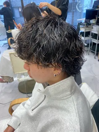 パーマ メンズ 🌴パーマオタク🌴 長谷川 諒佑🌈のヘアスタイル
