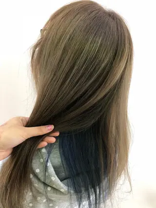 カラー 茅ヶ崎/ハイライト/ ハイトーン/関口実華のヘアスタイル