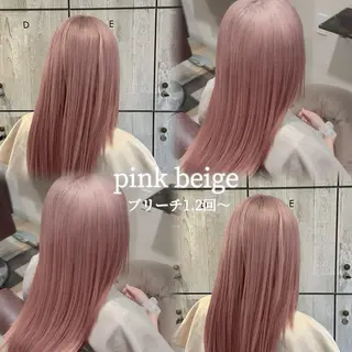 ロング 夏向/ハイトーン /パーマのヘアスタイル