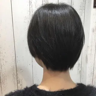 ショート カラー パーマ 金崎 新吾のヘアスタイル