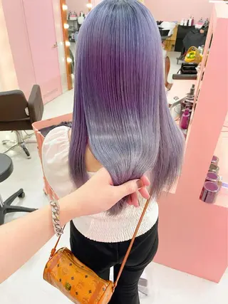 ミディアム ハイトーン×エクステ 💞くるみのヘアスタイル