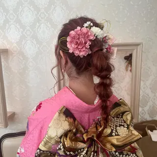 ロング ヘアアレンジ SALOWIN川崎WEST店所属・🌷川崎/アレンジ/ 暖色ボブ/コトネ🌷のヘアスタイル