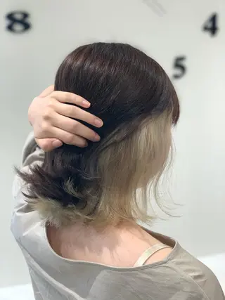 ミディアム カラー 松吉 純平のヘアスタイル