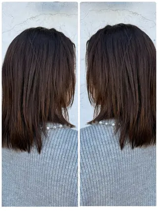 ミディアム 艶カラー🕊️ ✴︎Yukari✴︎のヘアスタイル